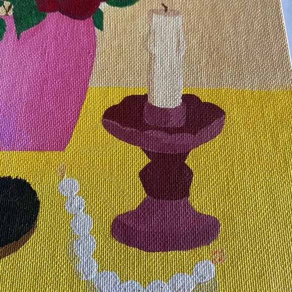 VTG Original Acrylic Painting ‘My Vanity Table’ - Picture 4 of 9